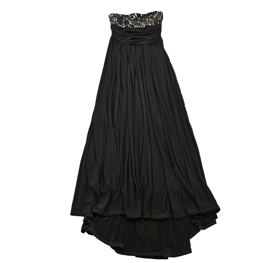 Scott McClintock Women's Vintage Floral Lace Chest Strapless Formal Dress Size 8